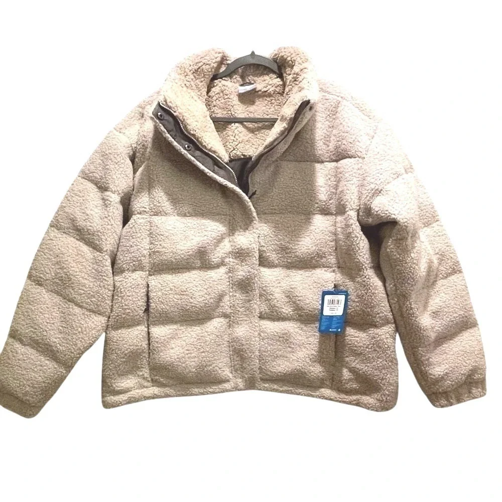 NWT Columbia Sherpa Teddy Cozy Ruby Falls Jacket Down Puffer Coat Sz‎ 1X $240